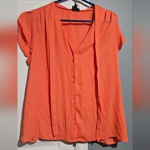 Worthington Bright Orange Blouse